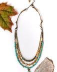 Falling Leaves Multistrand Necklace