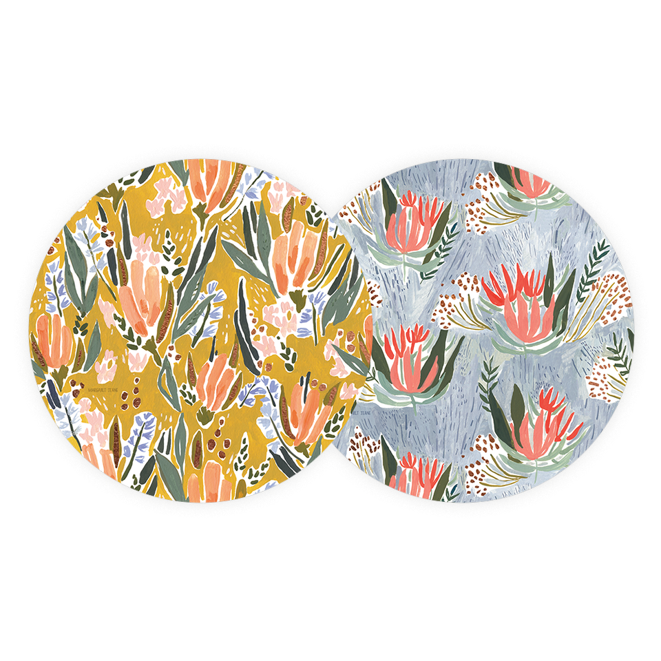 Happy Floral Coaster Set
