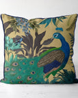 Peacock Garden Pillow