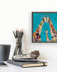 Giraffe Family Mini Canvas