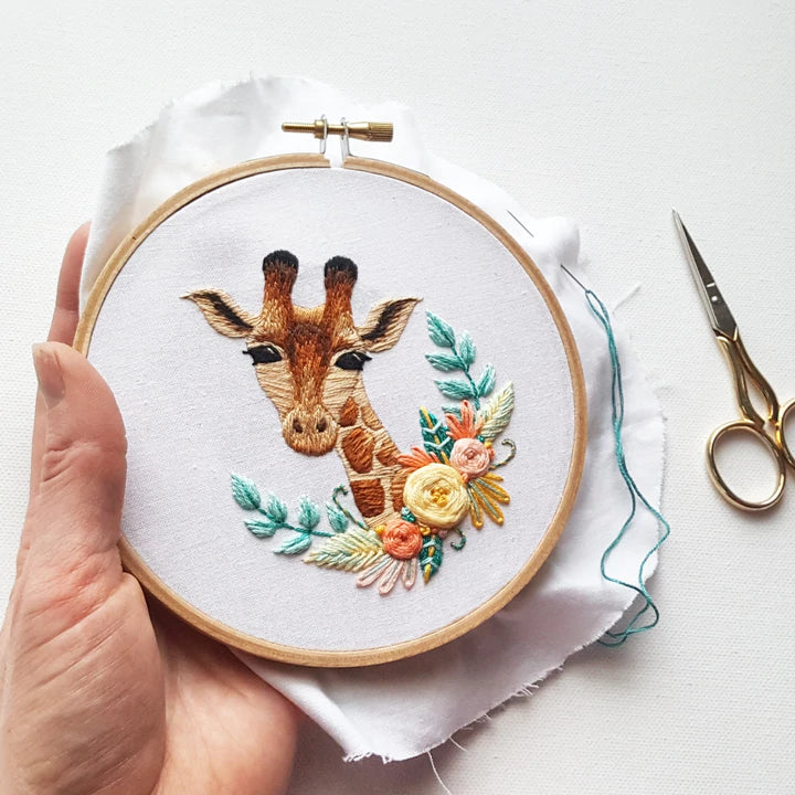 Giraffe Embroidery Kit