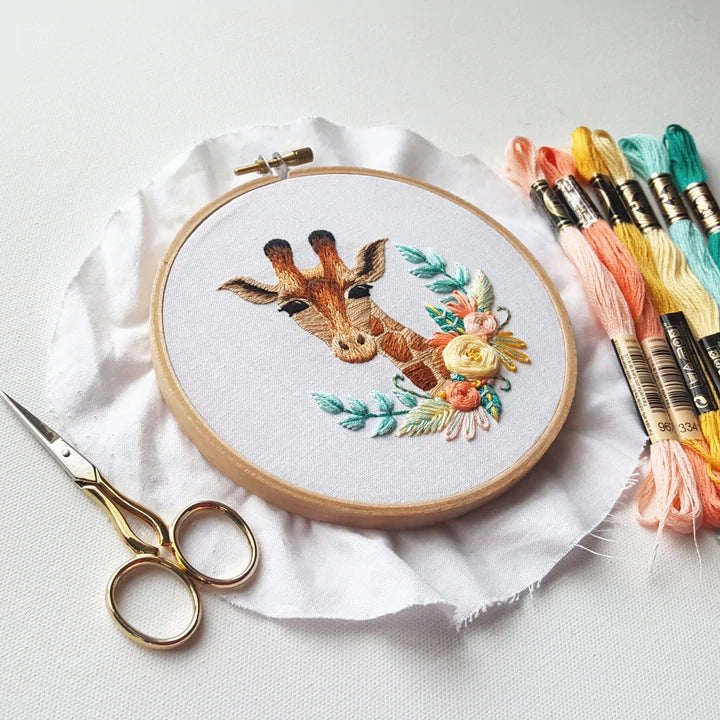 Giraffe Embroidery Kit