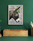 Gray Donkey Mini Canvas