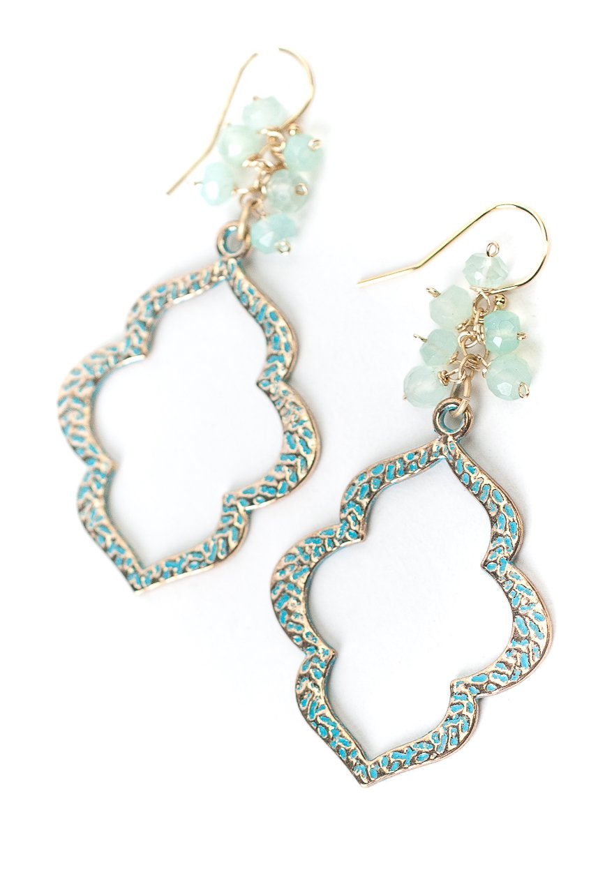 Heron Patina Earrings