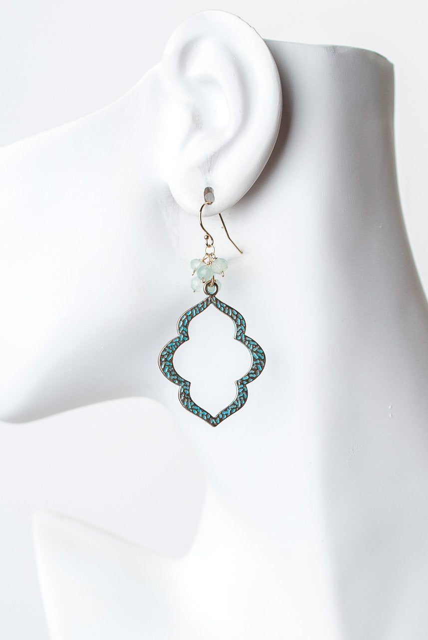 Heron Patina Earrings