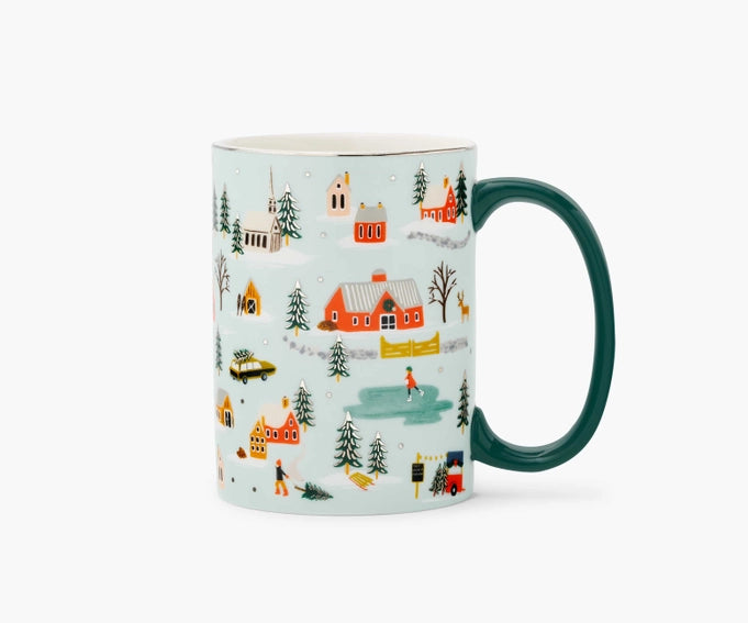 Holiday Village Porcelain Mug