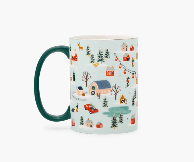 Holiday Village Porcelain Mug