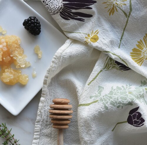 Honeybee Garden Flour Sack Towel
