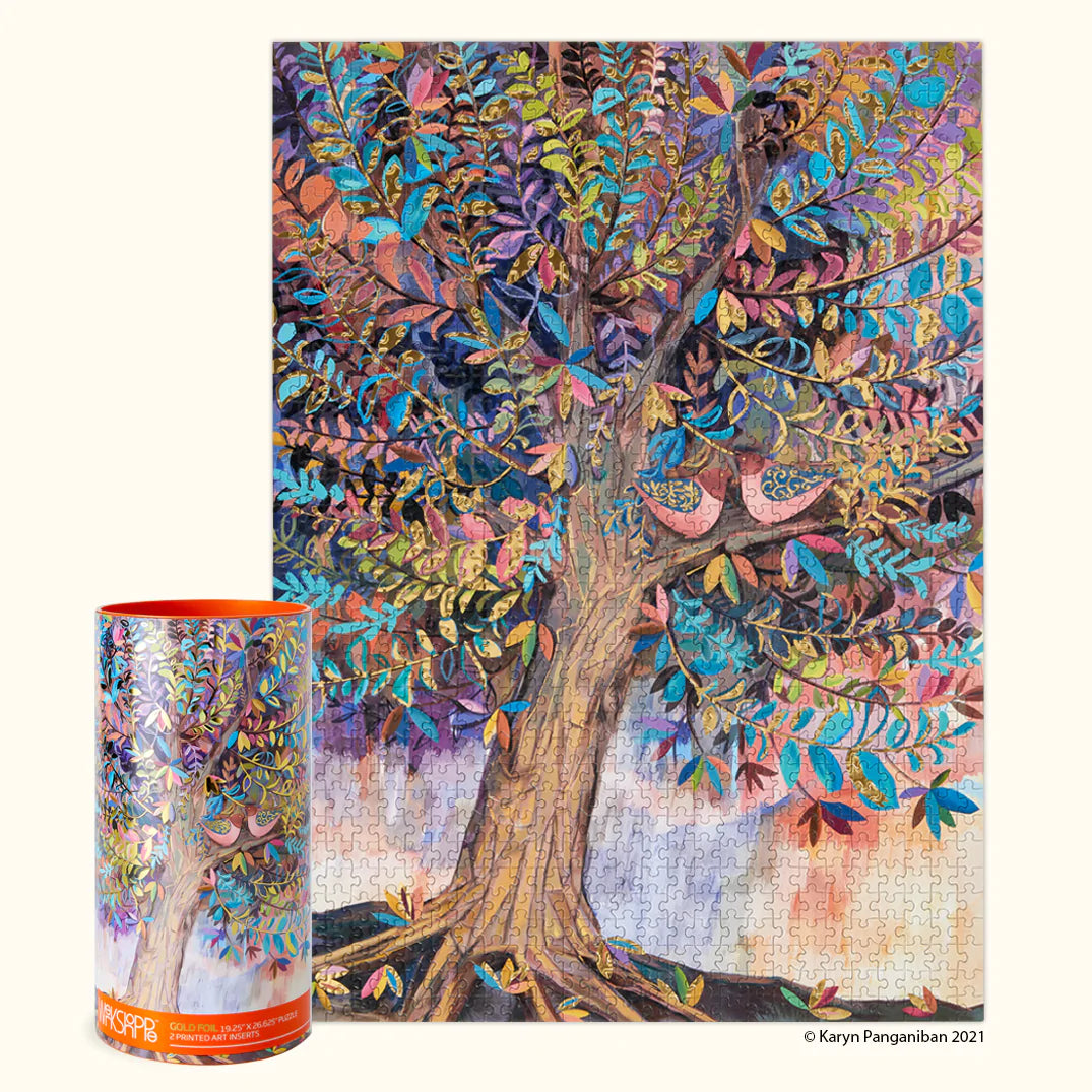 Illumination Tree Gold Foil 1000 Piece Puzzle