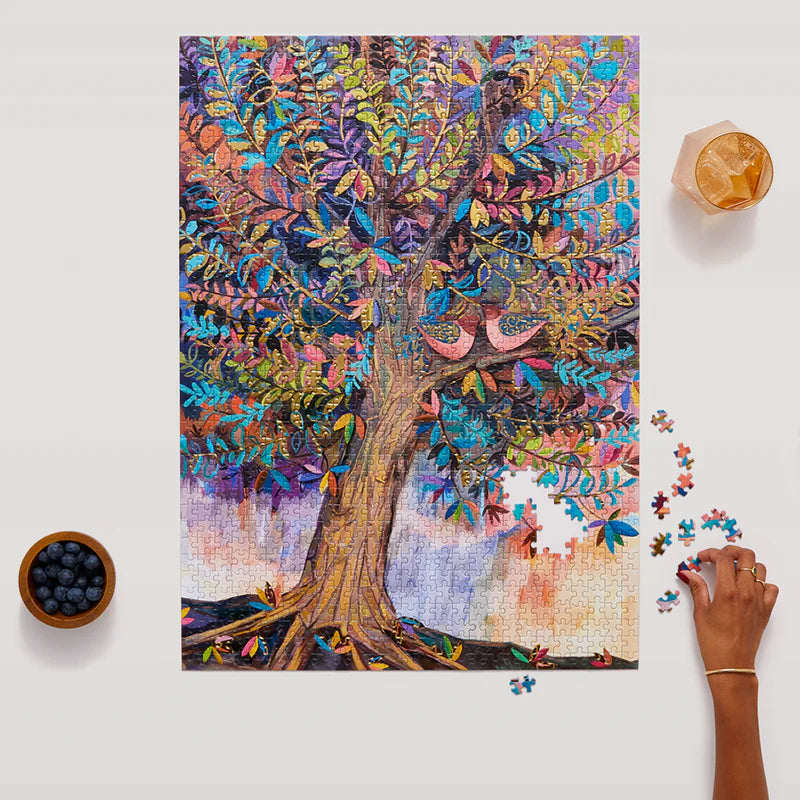 Illumination Tree Gold Foil 1000 Piece Puzzle