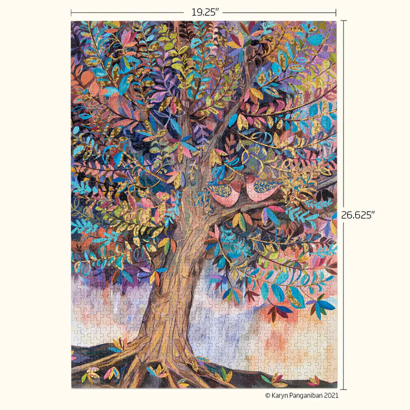 Illumination Tree Gold Foil 1000 Piece Puzzle