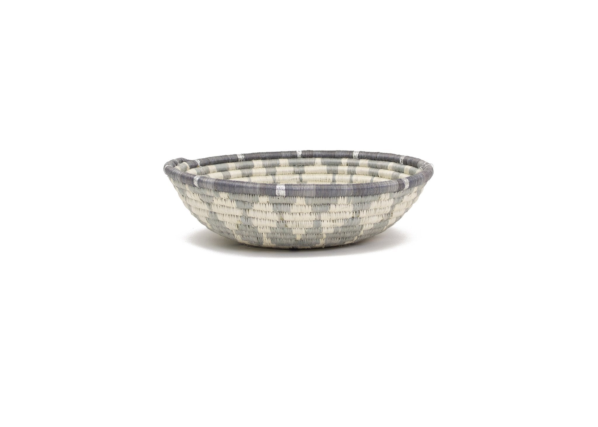 Metallic Silver Grey 12&quot; Intore Bowl