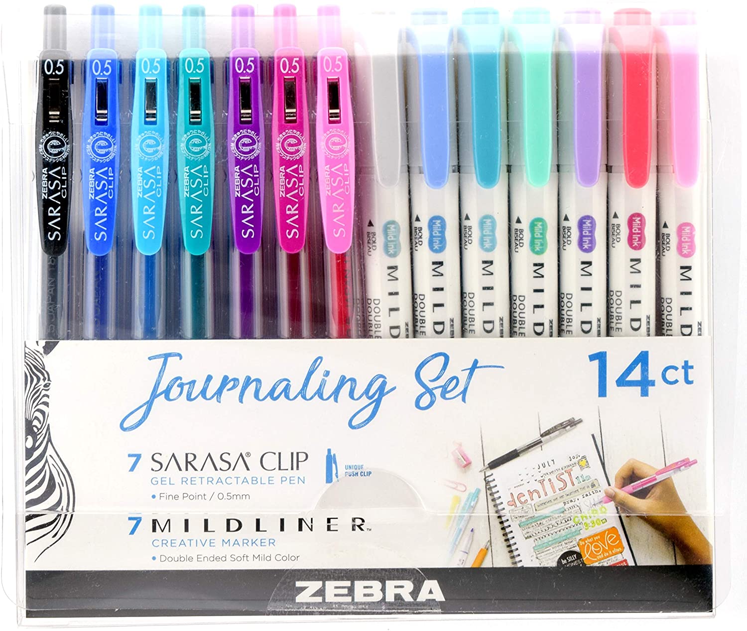 Zebra Journaling Pen Set