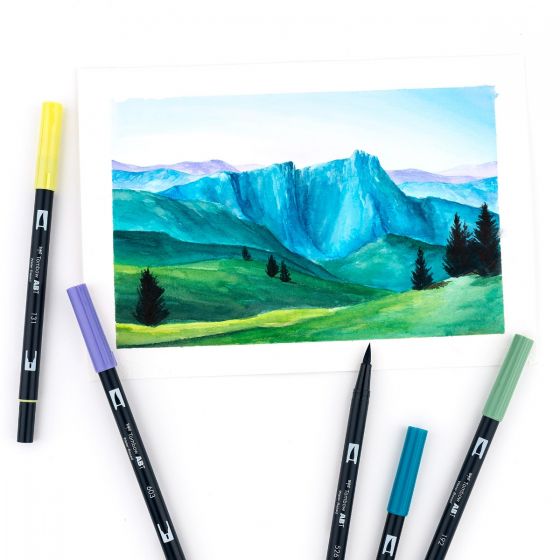 Dual Brush Pen Set - Landscape