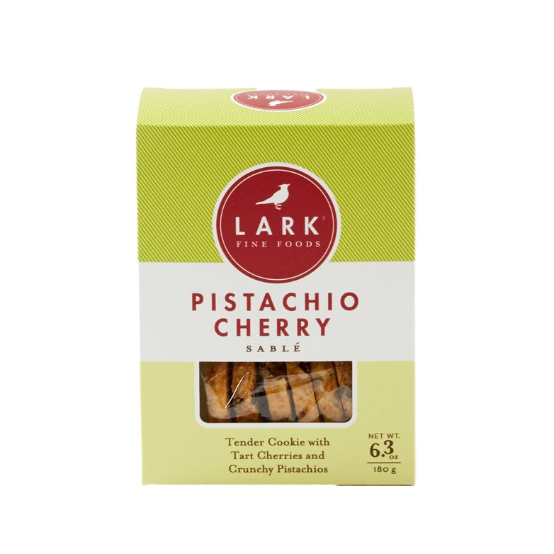 Pistachio Cherry Sable Cookies
