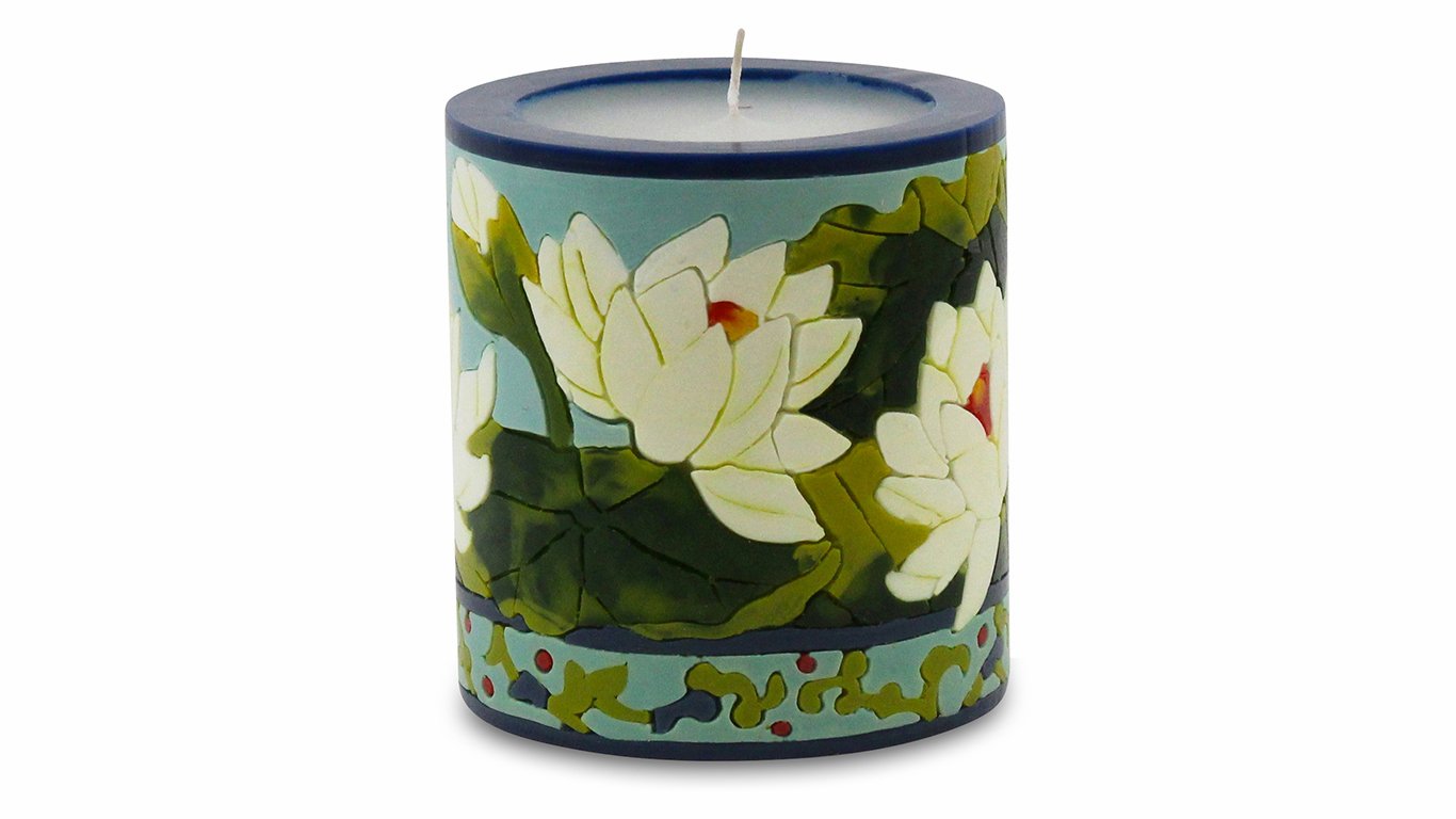 Lotus Blossom Illuminated Candle