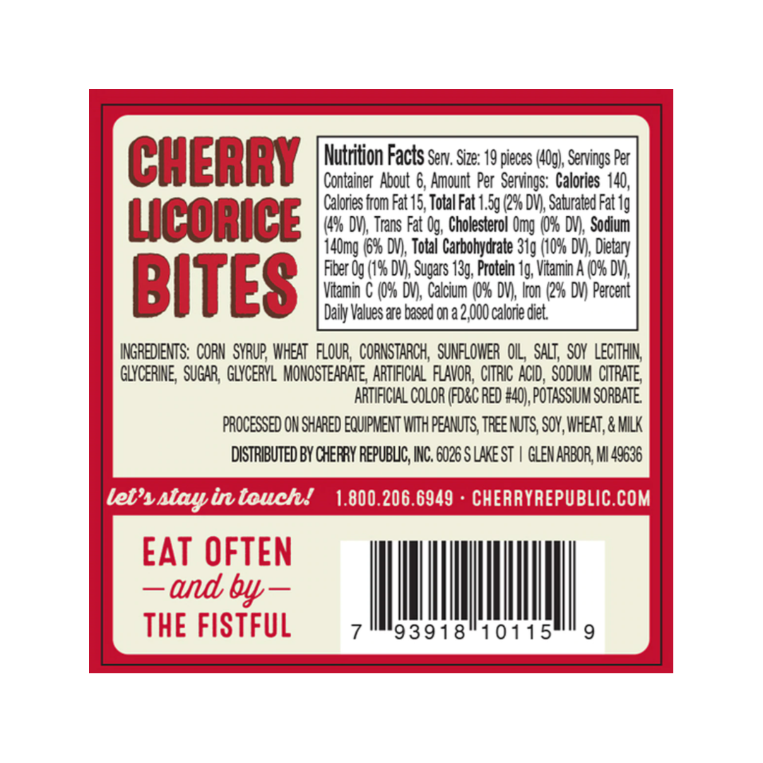 Cherry Licorice Bites