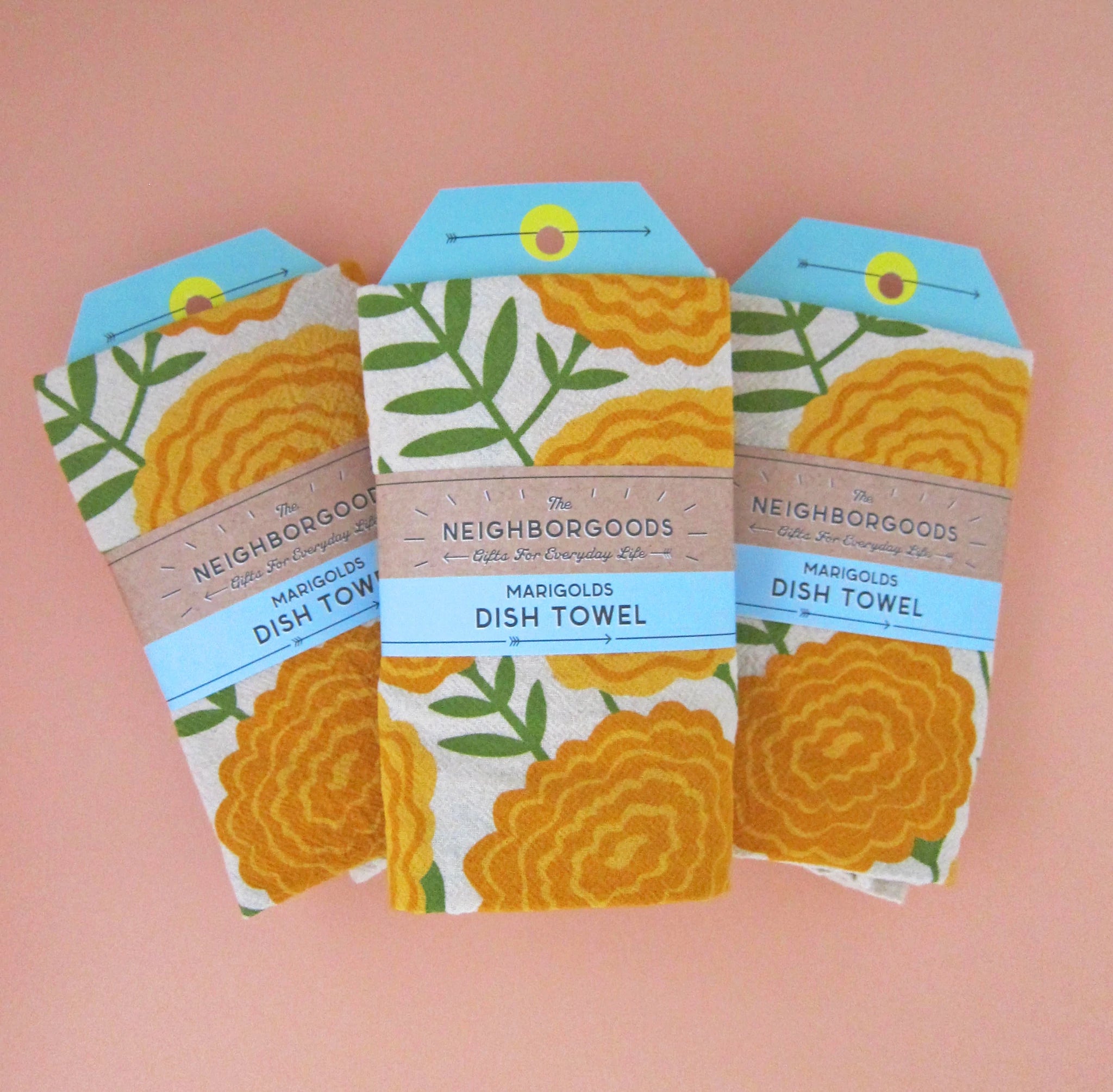 Marigolds Dish Towel