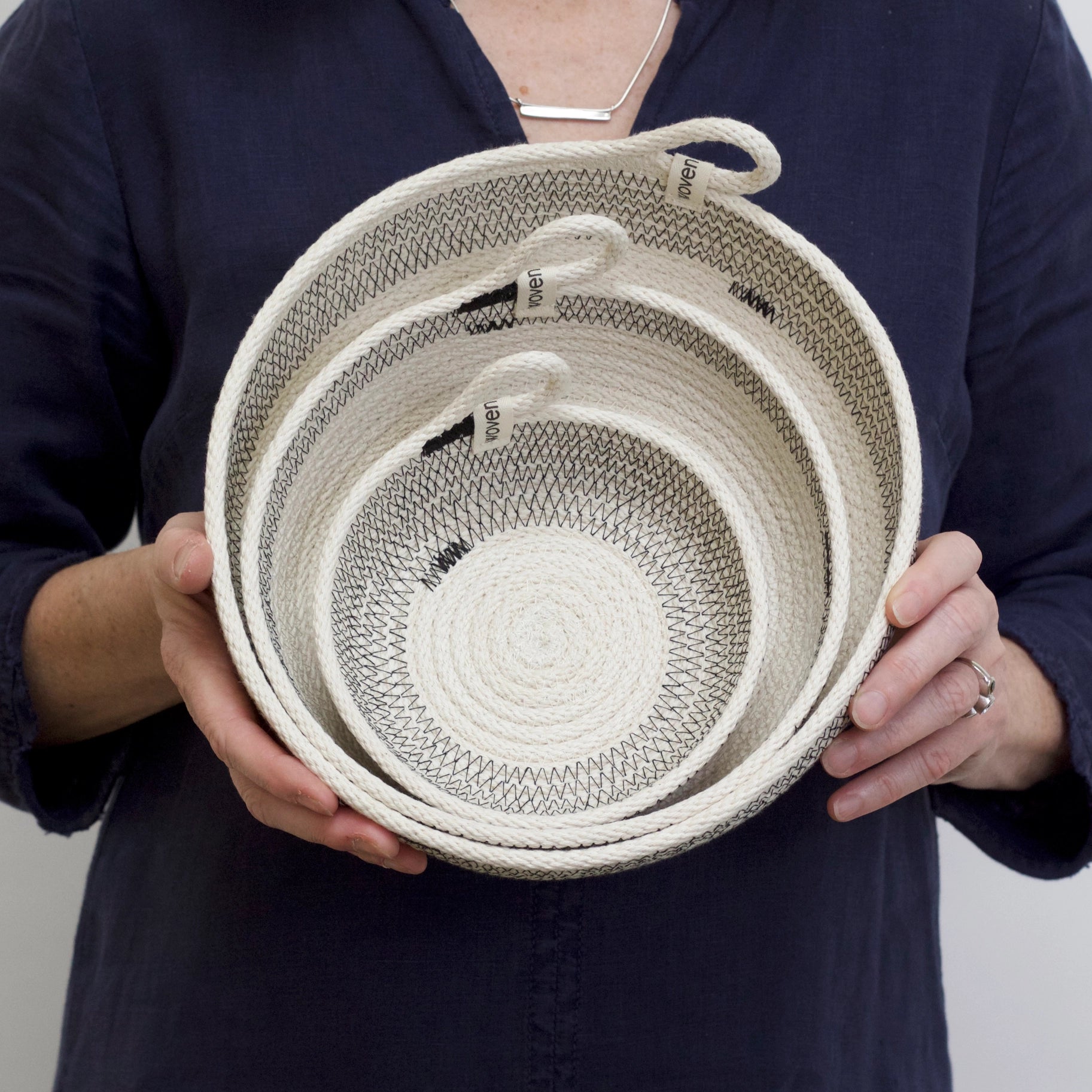Medium Color Block Basket