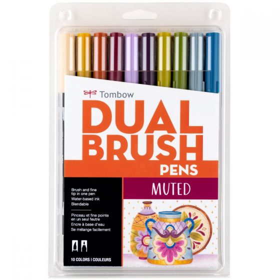 Dual Brush Pen Set - Muted