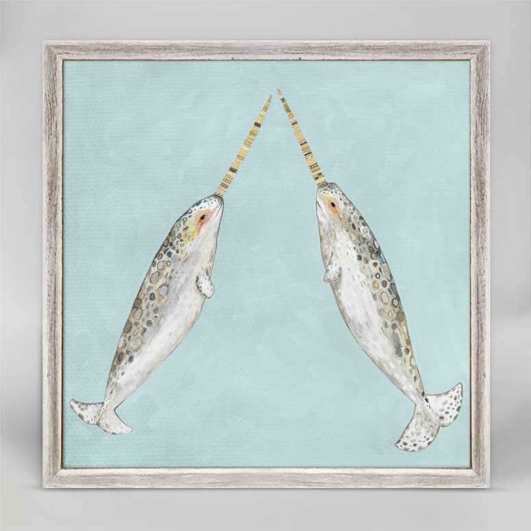 Narwhal Duo Mini Canvas