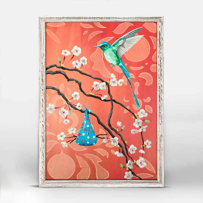 Nesting Hummingbird Mini Canvas
