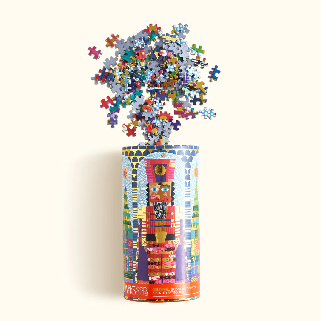 Festive Nutcracker Gold Foil 1000 Piece Puzzle