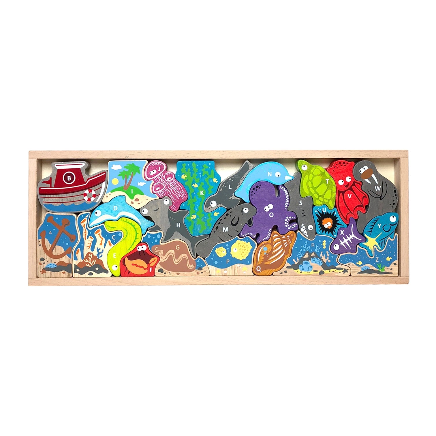 Ocean A to Z Puzzle &amp; Playset