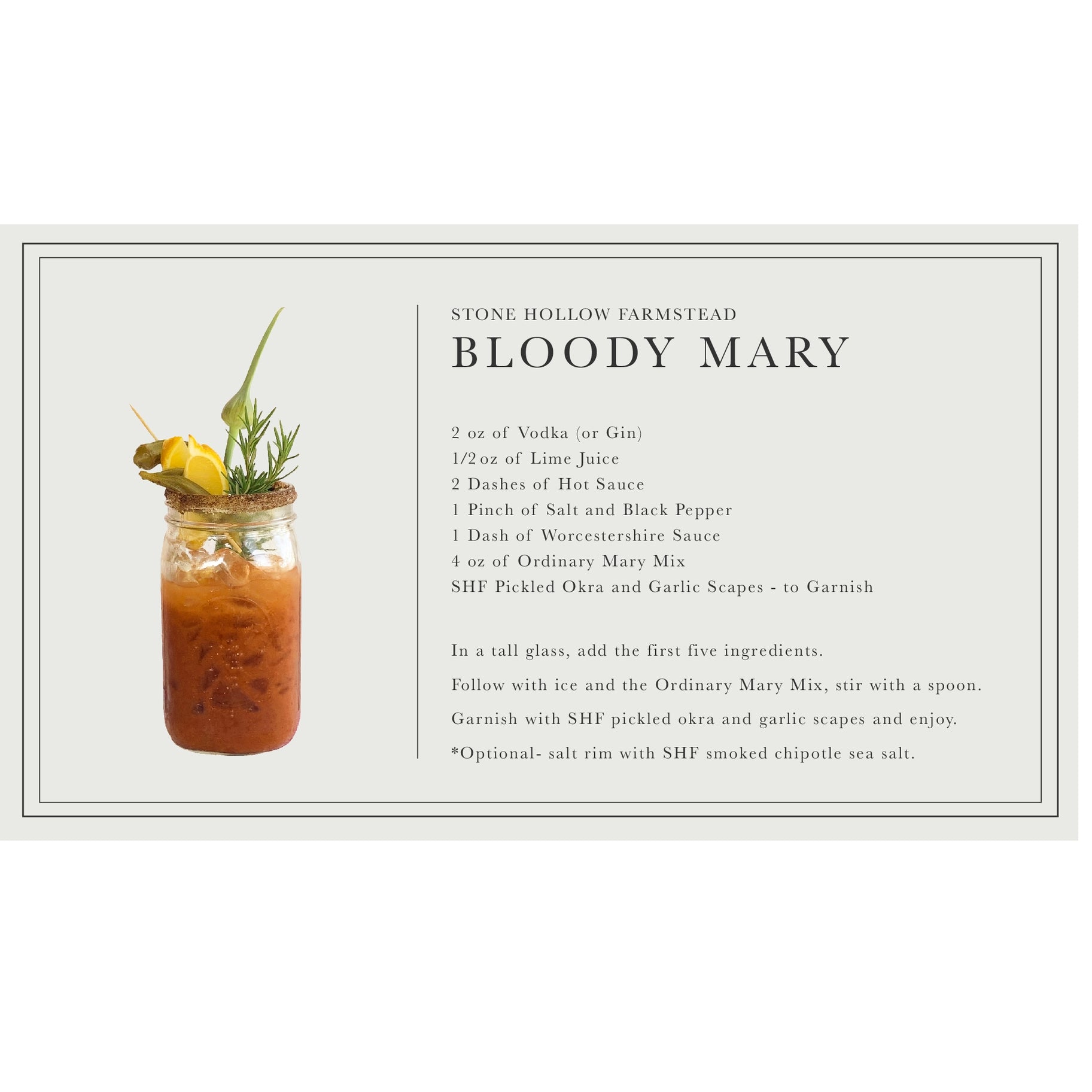 Ordinary Mary Bloody Mary Mix