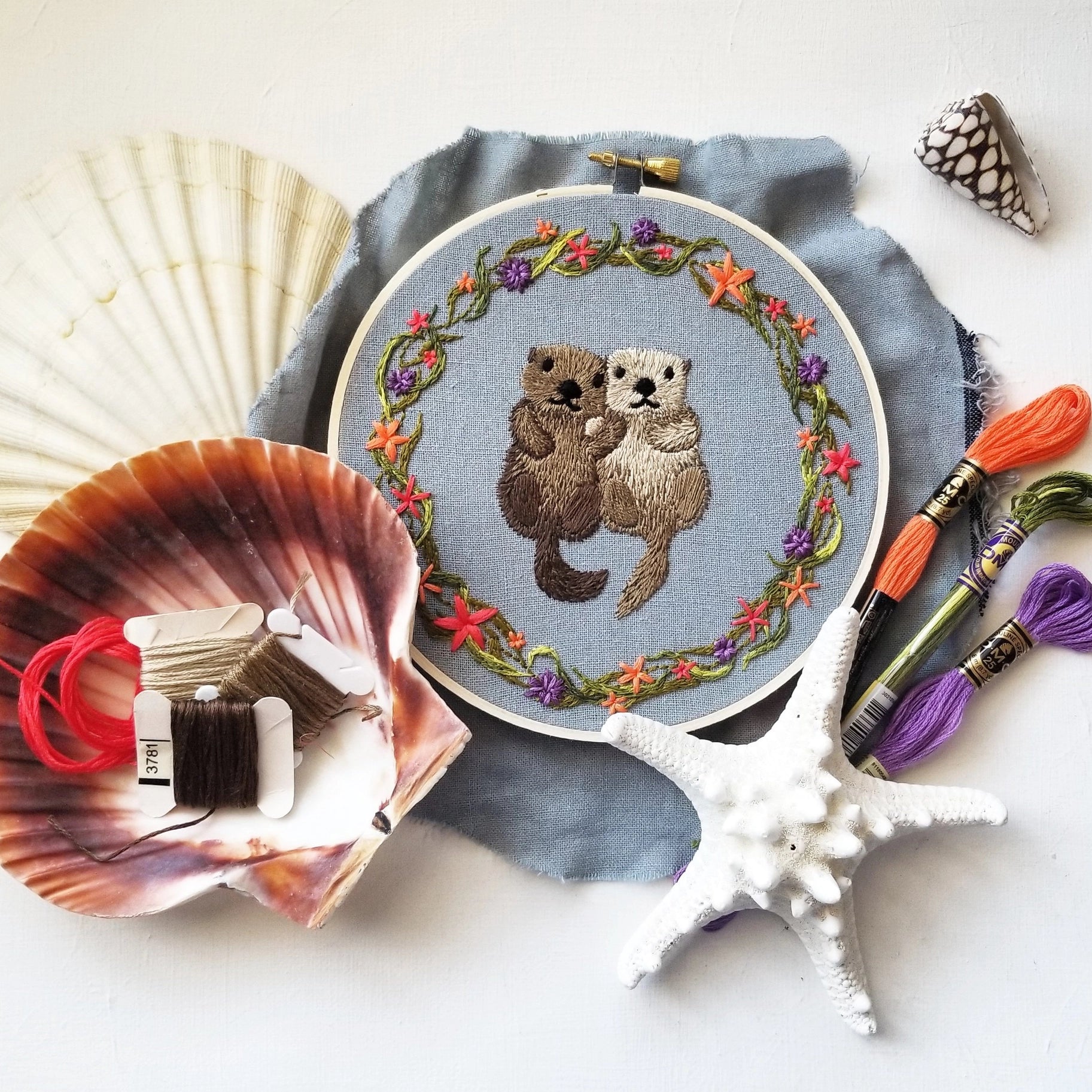 Otterly Adorable Embroidery Kit