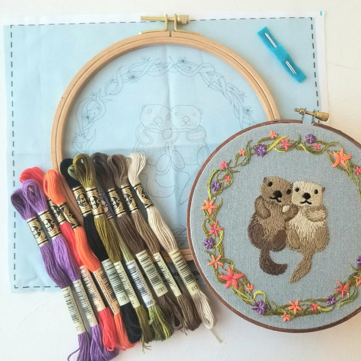 Otterly Adorable Embroidery Kit