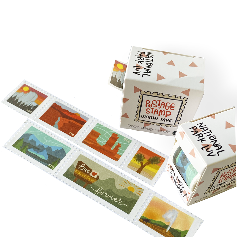 National Park Luv Postage Stamp Washi Tape
