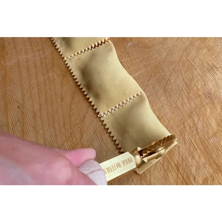 Fluted Brass Pasta Wheel