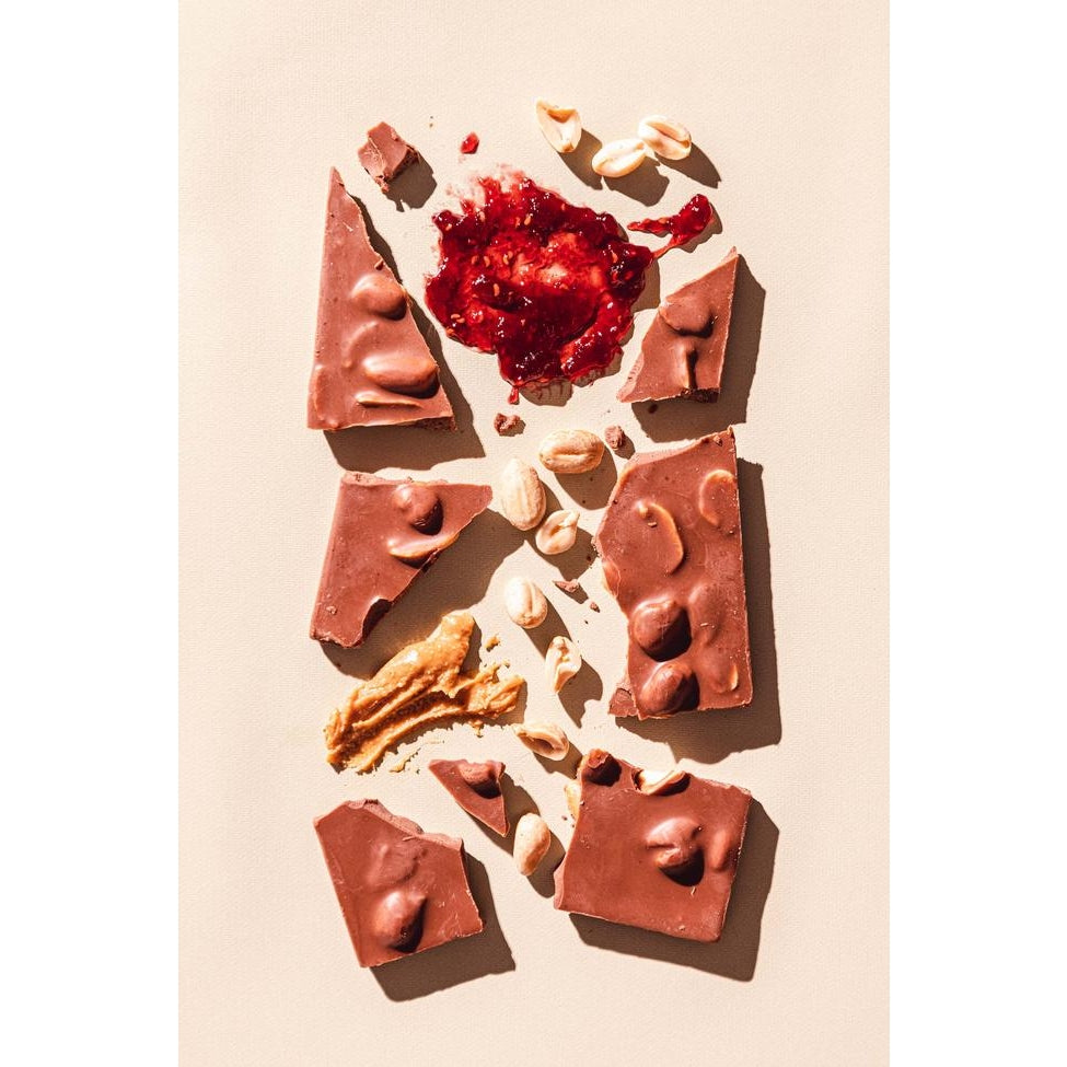 Peanut Butter + Jelly Chocolate Bar