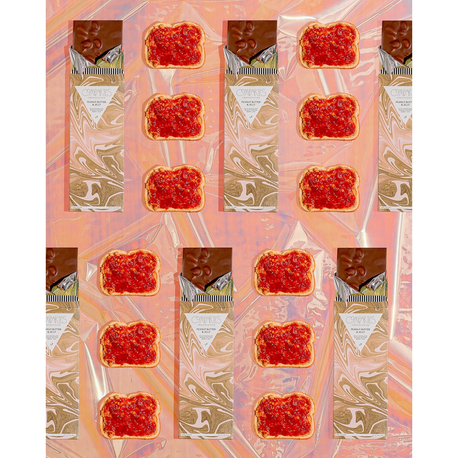 Peanut Butter + Jelly Chocolate Bar