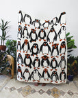 Penguin Party Throw Blanket