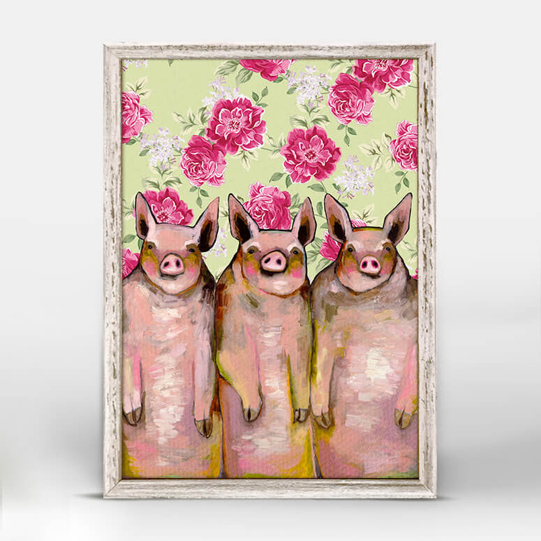 Little Piggies Mini Canvas