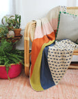 Rainbows + Raindrops Knit Blanket