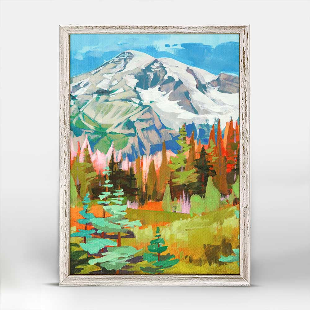Road Trip Rainier Mini Canvas