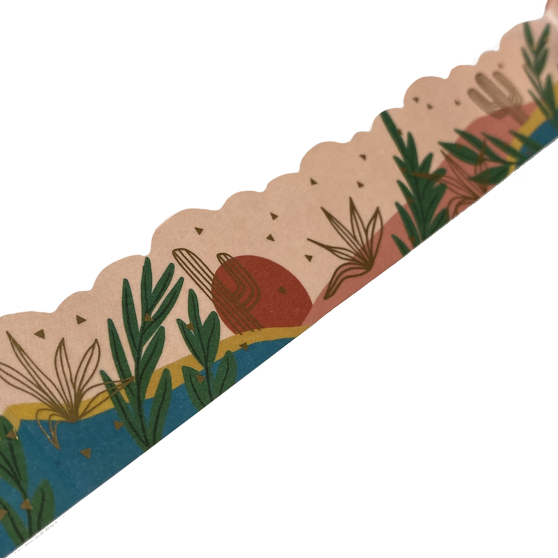 Sand Dune Gold Foil Cloud Cut Washi Tape