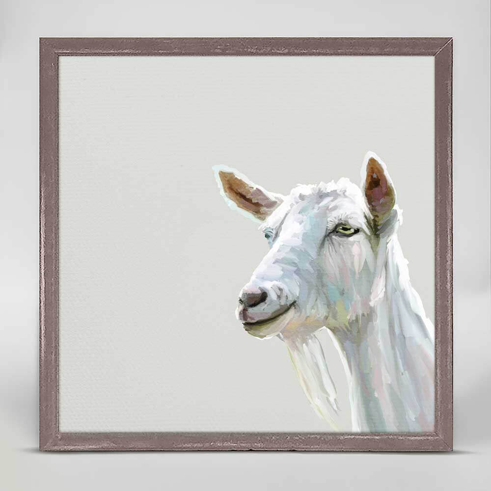 Side Eye Goat Mini Canvas