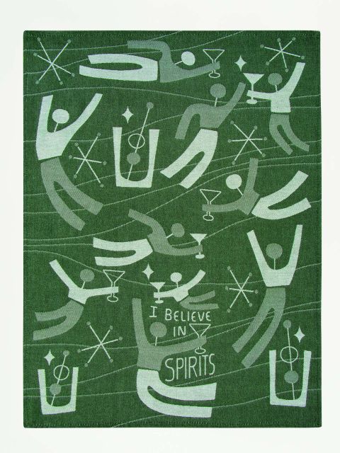 I Believe in Spirits Dish Towel