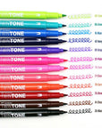 Twintone Dual-Tip Marker Set - Bright