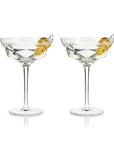 Faceted Martini Glasses