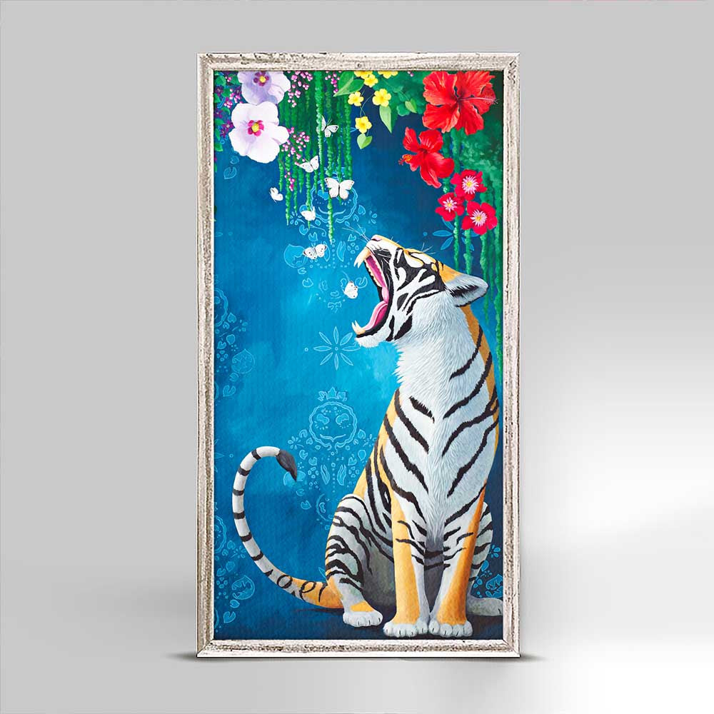 Wild Rainbow Tiger Mini Canvas