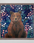 Wildflower Bear Mini Canvas