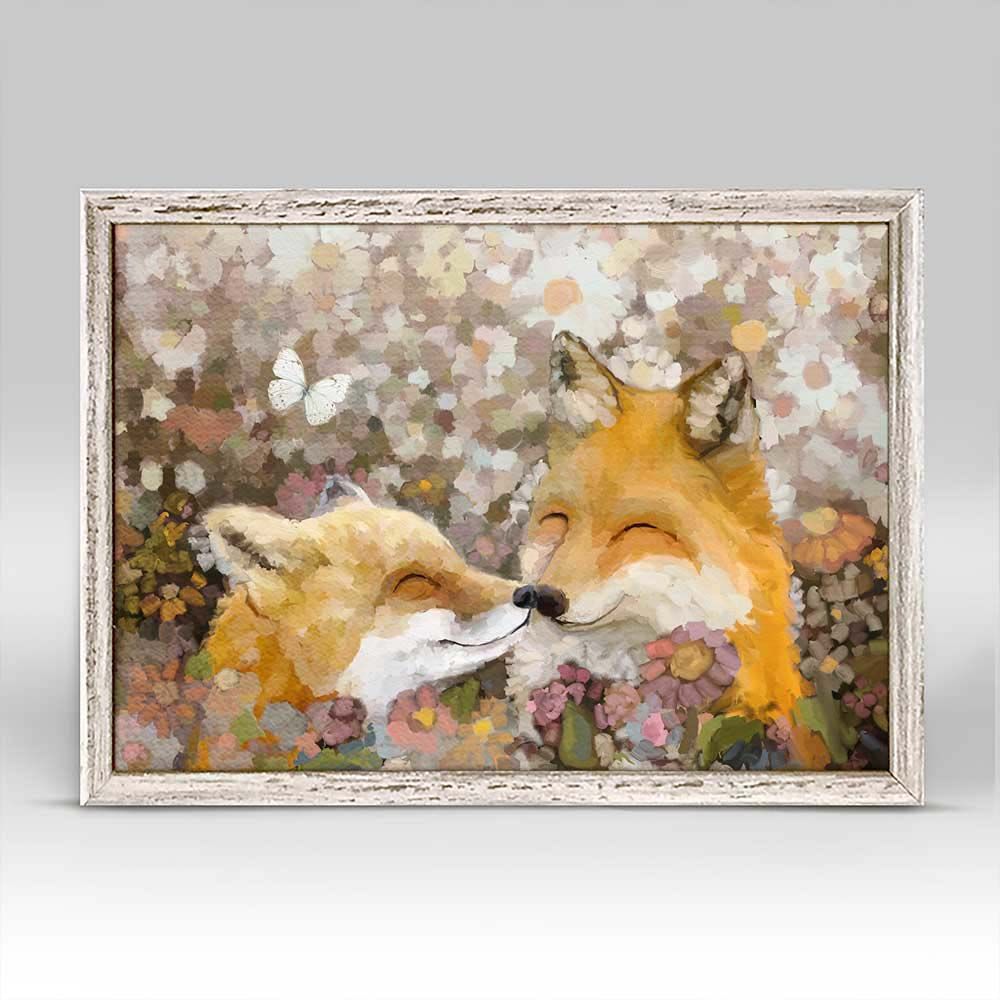 Wildflower Foxes Mini Canvas