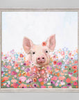 Wildflower Pig Mini Canvas