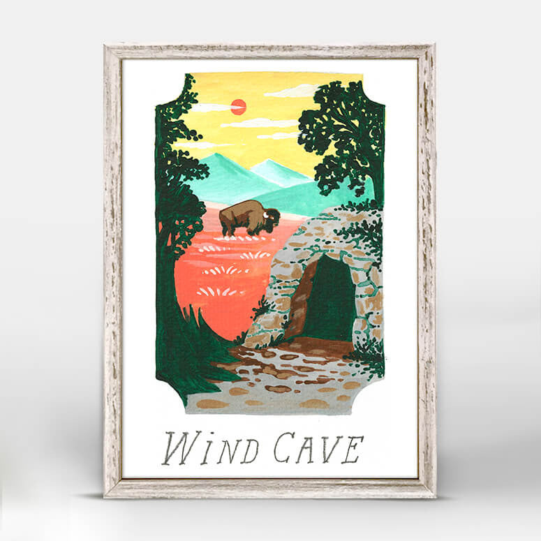 Wind Cave National Park Mini Canvas