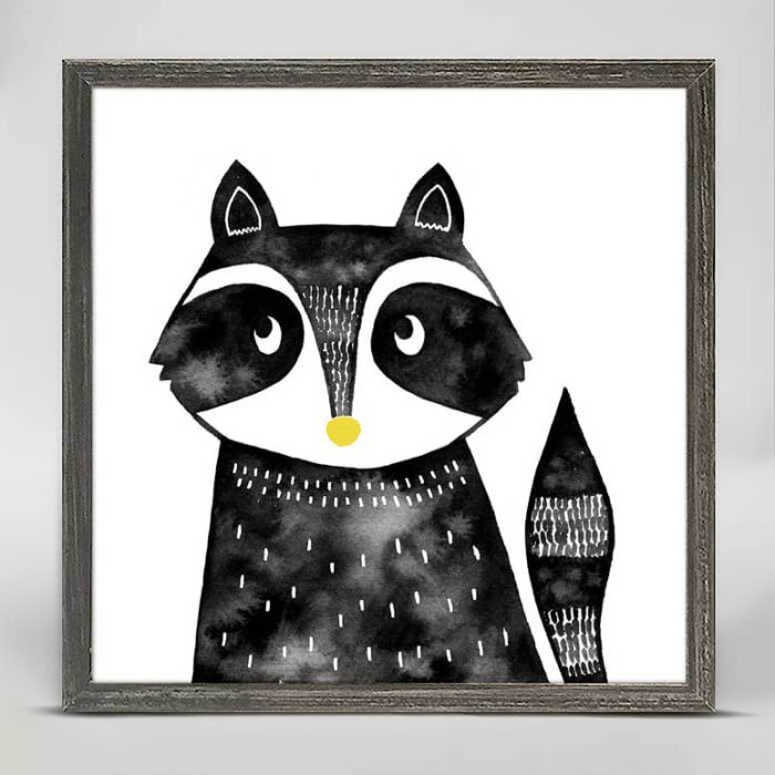 Woodland Friends - Little Raccoon Mini Canvas